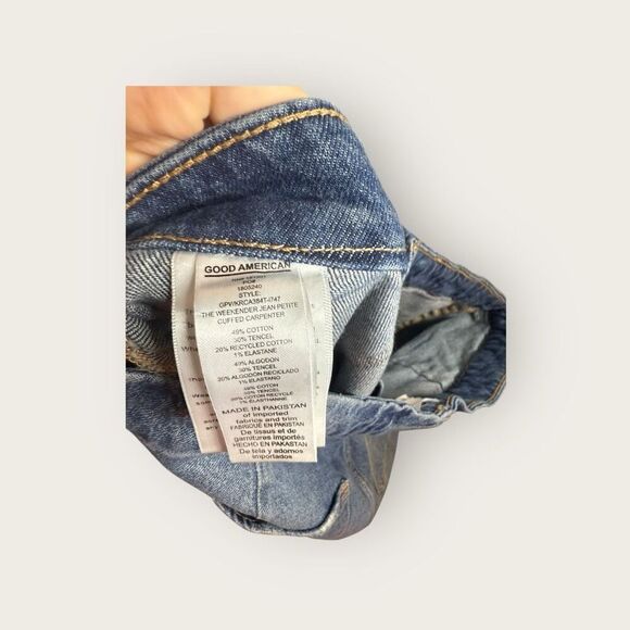 Good American Petite Weekender Jeans High Rise Slim Straight Size 15 - Picture 9 of 9